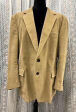 Vintage Sears Roebucks Corduroy Blazer Sport Coat Jacket Tan Men's Size 47 picture