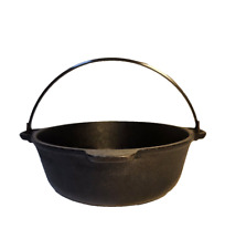 Wagner's 1891 Original Cast Iron Bean Pot 2 Quart Cookware Bail Wire Handle USA picture