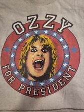 Vintage Rare Ozzy for President 1984 Rock shirt XL Singlet Single Stitch picture