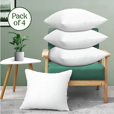 Pack of 4 Throw Pillows Insert Ultra Soft Bed & Couch Sofa Decorative Pillows  picture