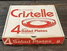 Vintage Arcoroc Cristelle By J.G. Durand Salad Plates 7