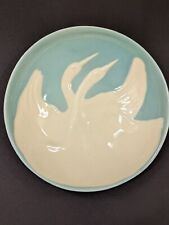 VTG Mar-Kel Pottery Swan Pale Blue Bowl 8