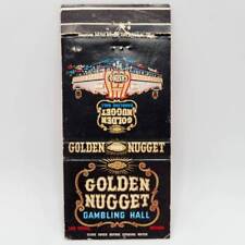 Vintage Matchcover Golden Nugget Casino Las Vegas Nevada Gambling Hall Fremont S picture