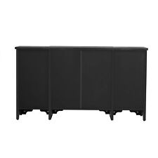 TREXM Retro Sideboard with Curved Design & Ample Storage, Black Handle picture