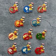 Rare VTG 1984 NFL Team Pins Featuring w/Sam the Eagle Olympic Mascot Football picture