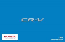2016 Honda CR-V Owners Manual User Guide Reference Operator Book picture