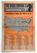 THE BLACK PANTHER PARTY Newspaper 1970 GUERRILLA WAR Violence EMORY DOUGLAS ART picture