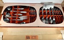 New 55 pc Set Oneida Custom Stainless Flatware Plantation Svc for 8 w Box picture