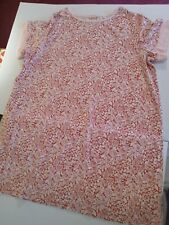 Lands End 3x Coral, White, And Peach T Shirt Styled Comfort Dress picture