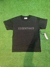 Fear of God Essentials Stretch Limo Black Short Sleeve T-Shirt Size M SS20 picture