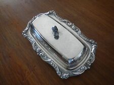 VINTAGE - BUTTER DISH - E.P.C.A. OLD ENGLISH SILVER PLATE BY POOLE - 5011 picture