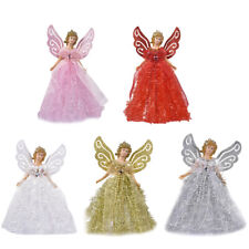 Angel Doll Christmas Ornaments,Xmas Tree Windows Fireplaces Angel Topper w/Wings picture