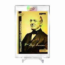 WILLIAM LLOYD GARRISON Holo GOLD Card 2023 GleeBeeCo #WLAL-G 1/1 picture