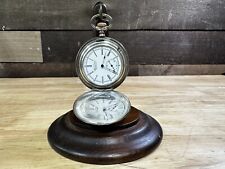 Vintage American Waltham Pocket Watch 7 Jewels 6s W/ Silver Case picture