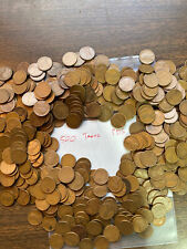 LINCOLN WHEAT CENT PENNY BAG LOT, MIXED TEENS, PDS, 500 COINS picture