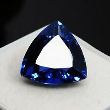 Natural Flawless BLUE Sapphire 8.30 Ct CERTIFIED Loose Gemstone TRILLION Shape picture