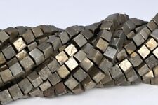 Copper Pyrite Cube Grade AAA Natural Gemstone Loose Beads 3/6/8MM picture