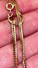 Vintage 18” Signed CA Co (AC Co) 14K GF Gold Filled 1mm Flat Serpentine Chain picture