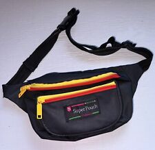 Vintage Shalamex Super Pouch Fanny Pack Black Red Yellow Waist Bag picture