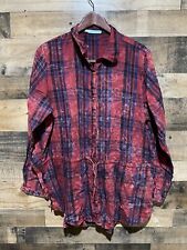 Maurices XL Red Pocket Tunic Tie Waist Long Sleeve picture
