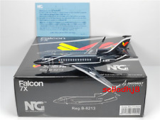 New 1/200 Scale Dassault Falcon 7X B-8213 Business Jet Black Diecast Metal Model picture