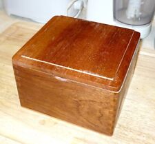 Vintage Wooden Storage Jewelry Box Case picture