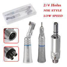 NSK Style Dental Slow Low Speed Handpiece Straight Contra Angle Air Motor 2/4H Y picture