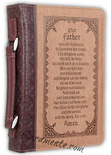 Bible Cover Medium The Lord's Prayer luxleather brown picture