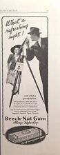 Beech-Nut Chewing Gum Lady Telescope Tripod Man Flirt Vintage Print Ad 1941 picture