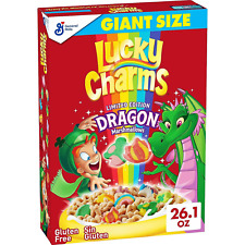 Lucky Charms Cereal with Marshmallows Gluten Free Cereal Made Whole Size 26.1 Oz picture