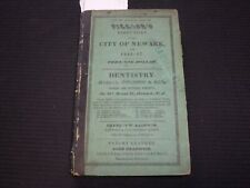 1851-1852 PIERSON'S DIRECTORY OF THE CITY OF NEWARK VOLUME - NICE ADS - KD 4501F picture