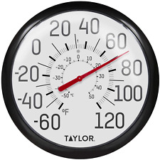 Taylor Big and Bold Wall Thermometer, 13.25 Inch, Black picture
