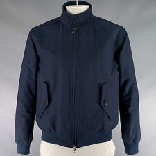 BARACUTA Size 42 Navy Cotton Polyester Zip Up Jacket picture