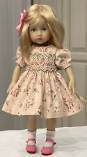 Boneka Hand-Smocked Cream Rose Dress 4 10