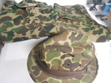 Vintage Ranger USA 70s Duck Hunter Camo Outfit L Shirt Med Pants & Hat picture