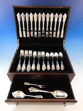 Grande Baroque by Wallace Sterling Silver Flatware Set for 12 Service 51 Pieces picture