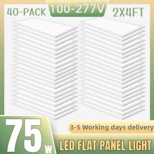 2X4FT LED Flat Panel Light 8400LM 75W 5000K Dimmable Drop Ceiling Office Lights picture