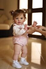 Big Reborn Realistic Baby Doll Reborn Toddler Girl Life Newborn Silicone Doll picture