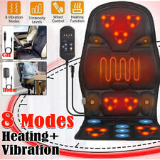 Full Body Massager Seat Cushion 8 Mode Back Heated Chair Car Pad Mat Home Office picture