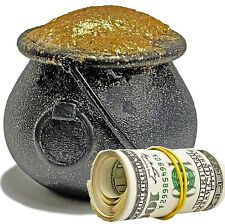 Halloween CASH Bath Cauldron GOLD WHITE With Real Money Inside Fizzy and Bubble  picture