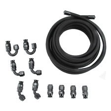 6AN 5M Fuel Line Kit 6AN Fuel Hose Fitting Adapter For E85 Hose PRO picture