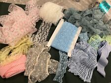 Yards &Yards Huge Lot Vintage to now Lace Pretty Assortment Crafts JUNK Journals picture