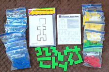 Pentomino Pattern Cards-16 Double-sided, Plastic Coated & 12 sets of Pentominoes picture