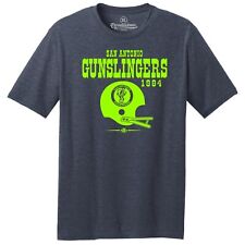 San Antonio Gunslingers 1984 USFL Football TRI-BLEND Tee Shirt  picture
