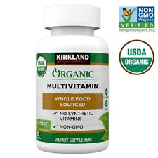 Kirkland Signature Organic Adult MultiVitamin 80 Tablets w/ Minerals Exp-3/25 + picture
