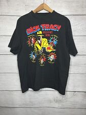 Vintage Dick Tracy Detective T Shirt Single Stitch XL Made in USA Black picture