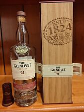 The Glenlivet Archive 21 Single Malt Empty Bottle with Box, Cork, Intact Foil picture