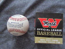 Vintage Worth Official League Baseball No.912-C  w/ Box Horsehide Yarn Wound NOS picture