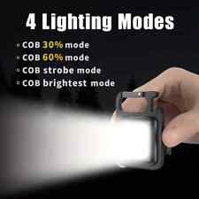 500 Lumens Mini COB/LED Flashlight Bright Rechargeable Keychain Small Flashlight picture
