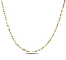14K Yellow Gold 2MM Figaro Link Chain Necklace UNISEX Chain REAL GOLD picture